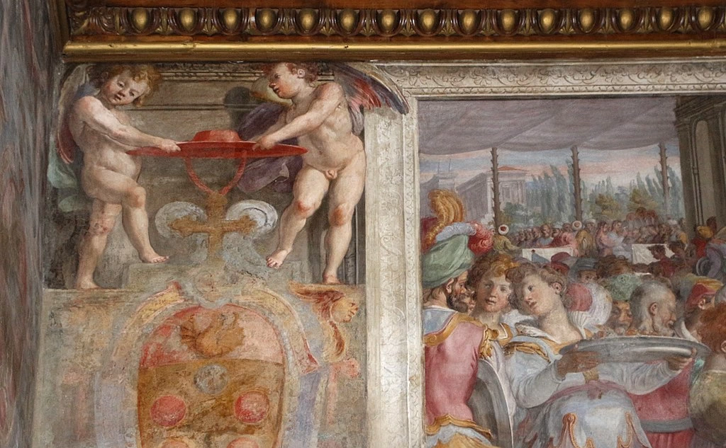Il banchetto di Assuero - Palazzo Corsi, Tornabuoni, Firenze, dettaglio 3